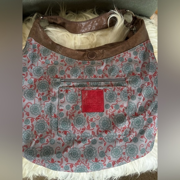 Hobo International Camel Brown Soft Leather Boho Shoulder Bag Purse w Silver Hdw - Picture 7 of 9